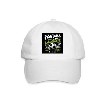 Le football est mon langage - Casquette classique - blanc/blanc - Devant