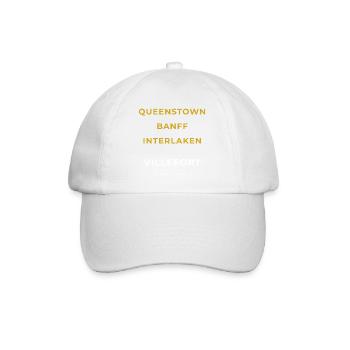 Villefort Lozère - Queenstown - Banff - Interlaken - Baseball Cap - white/white - Front