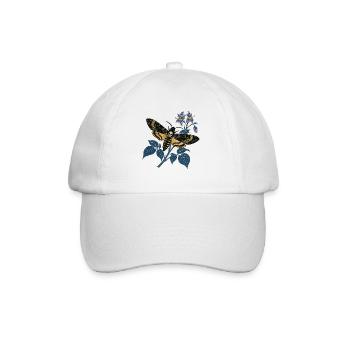  Sphinx Tête de Mort Botanique Nocturne - Casquette classique - blanc/blanc - Devant