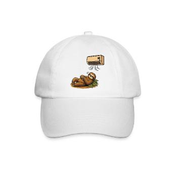Summer Sloth, Air Conditioned, Intense Heat - Baseball Cap - white/white - Front