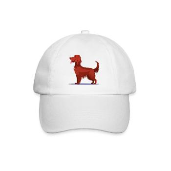Irish Red Setter (comic) - Baseball Cap - white/white - Front