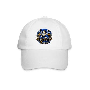 Chope de bière avec casque – Festival de musique - Casquette classique - blanc/blanc - Devant