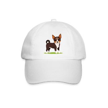 Miniature Pinscher (comic) - Baseball Cap - white/white - Front