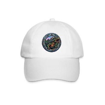 Ankylosaurus dans l’anneau volcanique - Casquette classique - blanc/blanc - Devant