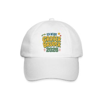 Großer Bruder 2026 - Baseballkappe - Weiß/Weiß - Vorne