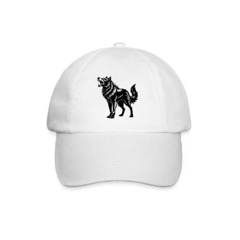 Loup rugissant d’Alaska - Casquette classique - blanc/blanc - Devant