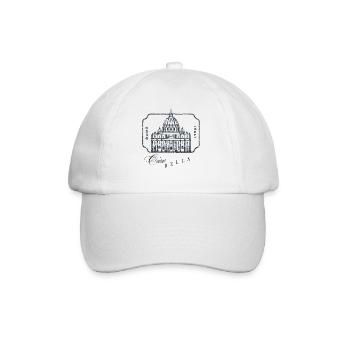 Rome Basilica Stamp Art - Baseball Cap - white/white - Front
