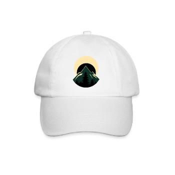 Nordic Moon Mountain Escape - Baseball Cap - white/white - Front