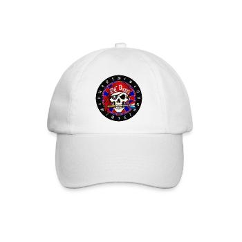 Crâne Pirate sur Dartboard - Casquette classique - blanc/blanc - Devant