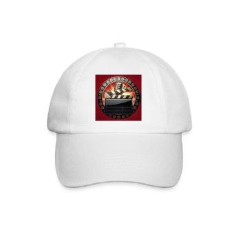 Cinéma rétro clapboard - Casquette classique - blanc/blanc - Devant