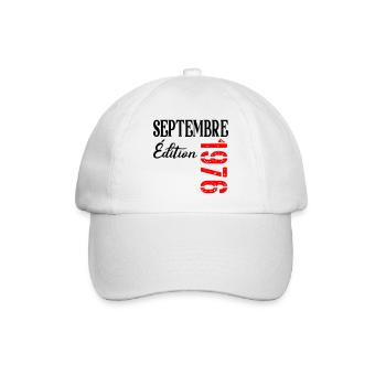 France 50e Anniversaire Septembre 1976 - Casquette classique - blanc/blanc - Devant