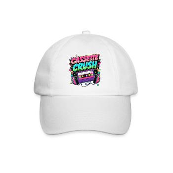 Casette Crush 80er Jahre - Baseballkappe - Weiß/Weiß - Vorne