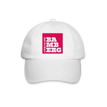 Original Bamberg Retro Schrift - Baseballkappe - Weiß/Weiß - Vorne