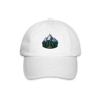 Bergwald Patch - Baseballkappe - Weiß/Weiß - Vorne