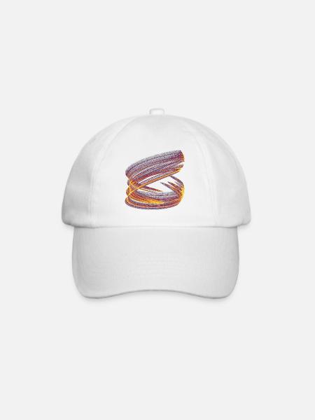 Light Vortex of Chaos – Strange Attractor - Baseball Cap - white/white