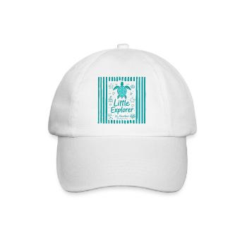 Little Explorer Turtle - Baseball Cap - white/white - Front