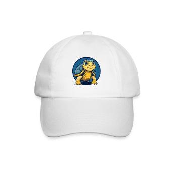Mascotte de la Tortue Kawaii Logo clipart Logo - Casquette classique - blanc/blanc - Devant