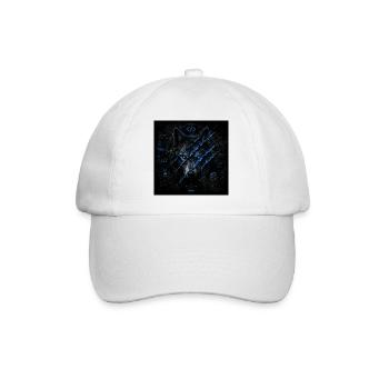 GN Wolf schwarz blau  - Baseballkappe - Weiß/Weiß - Vorne