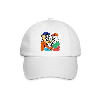 Bear family - Baseball Cap - white/white - Front