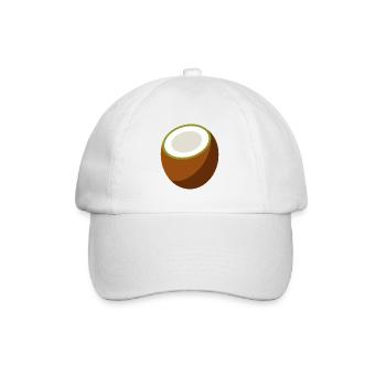 Kokosnuss - Baseballkappe - Weiß/Weiß - Vorne