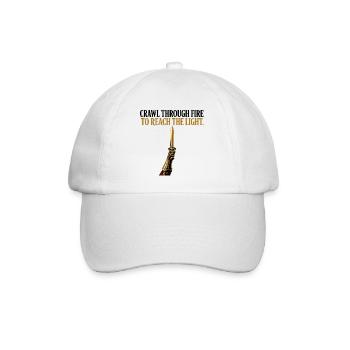 Crawl Through Fire Sword Stoic Warrior Mindset Gif - Baseball Cap - white/white - Front
