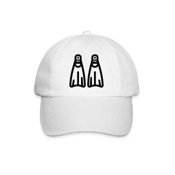 tauchen - Baseballkappe - Weiß/Weiß - Vorne
