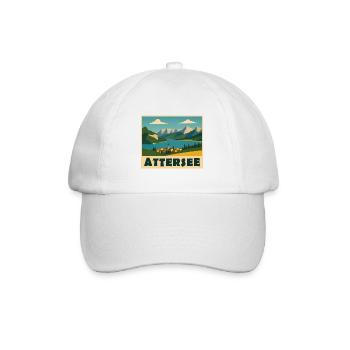 Attersee Minimal - Baseballkappe - Weiß/Weiß - Vorne