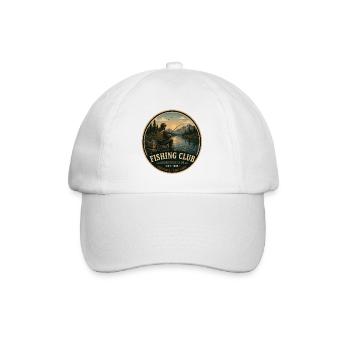 Angelclub Vintage Abenteuergrafik - Baseballkappe - Weiß/Weiß - Vorne