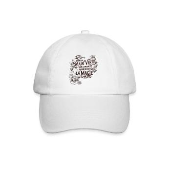 Quand la main verte - Jardinage & Magie - Casquette classique - blanc/blanc - Devant