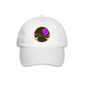  Neonberge mit Sonne  - Baseballkappe - Weiß/Weiß - Vorne