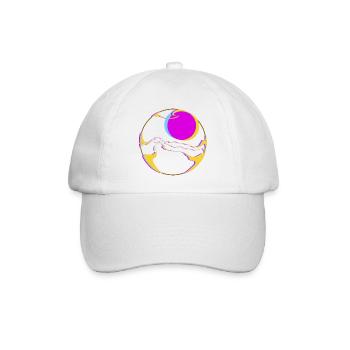 Neonberge mit Sonne - Baseballkappe - Weiß/Weiß - Vorne
