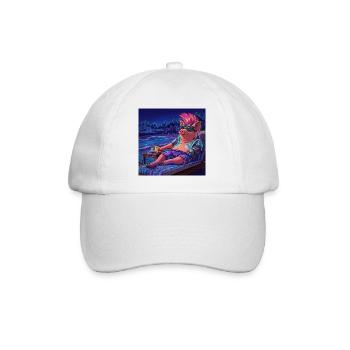 Cyberpig - Baseballkappe - Weiß/Weiß - Vorne