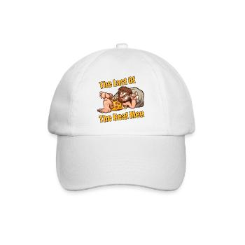 The Last Of The Real Men Funny Caveman - Baseball Cap - white/white - Front