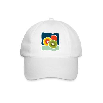 Kiwis colorés – Illustration fruitée pop - Casquette classique - blanc/blanc - Devant