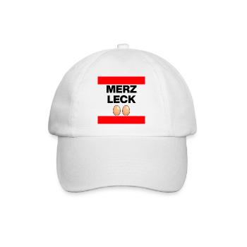 MRZ LCK EIER, Humor, MÄRZ LECK EIER, Mehrzweckeier - Baseballkappe - Weiß/Weiß - Vorne