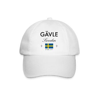 Gävle Suède Coordonnées Souvenir de voyage - Casquette classique - blanc/blanc - Devant