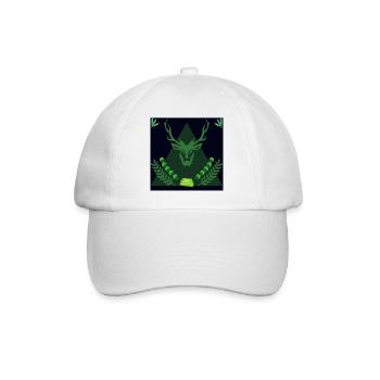 Forest spirit deer in triangle - Baseball Cap - white/white - Front
