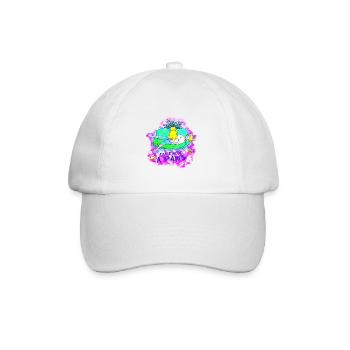 I'm taking a Paws: Cat making biscuits - Baseball Cap - white/white - Front