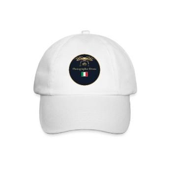 Drone Photographer Italy - Baseball Cap - white/white - Front