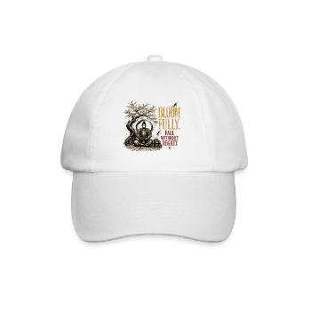 Bloom Fully Fall Without Regret Samurai Sakura - Baseball Cap - white/white - Front