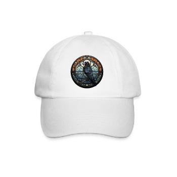 Hugin the Raven | Mystical Viking Motif - Baseball Cap - white/white - Front
