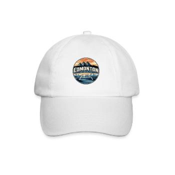 Insigne rétro du pont Walterdale d’Edmonton - Casquette classique - blanc/blanc - Devant
