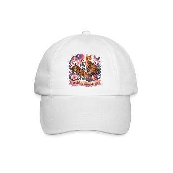 Magical Nature Bengal Cat - Baseball Cap - white/white - Front