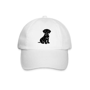 Labradorwelpe - Baseballkappe - Weiß/Weiß - Vorne