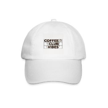 Coffee Club Vibes – Coffee Design Gift - Baseball Cap - white/white - Front
