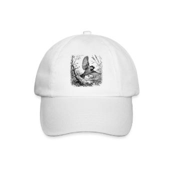 Un joli moineau en vol dans la nature dans le style du dessin - Casquette classique - blanc/blanc - Devant