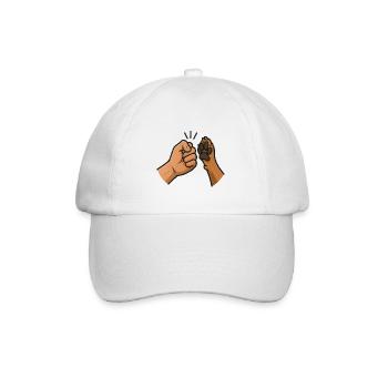 Lien par un coup de poing entre espèces Animal ami - Casquette classique - blanc/blanc - Devant