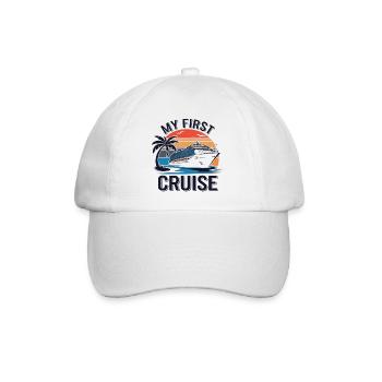 My First Cruise - Baseball Cap - white/white - Front