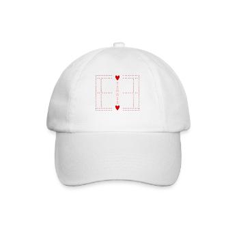 Tennis Court - Baseball Cap - white/white - Front