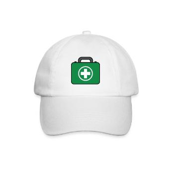 Trousse de premiers secours verte - Casquette classique - blanc/blanc - Devant